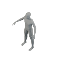 人体の高さ128ピクセルの俯瞰